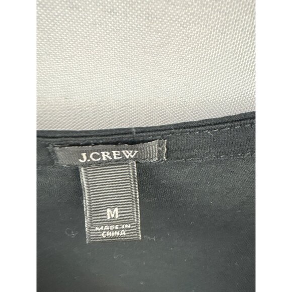 Women’s J.Crew Medium Black Tank Blouse w/ Dark Gold Harware - Picture 4 of 5